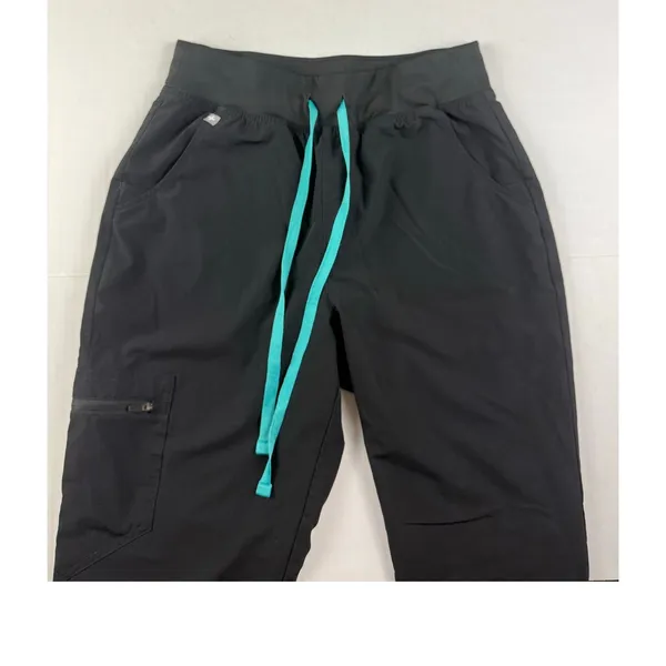 FIGS Zamora FreeX Lined Jogger Scrub Pants - Black, Small, Excellent! - Image 6