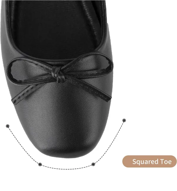 Black Flats Size 8 - Image 4