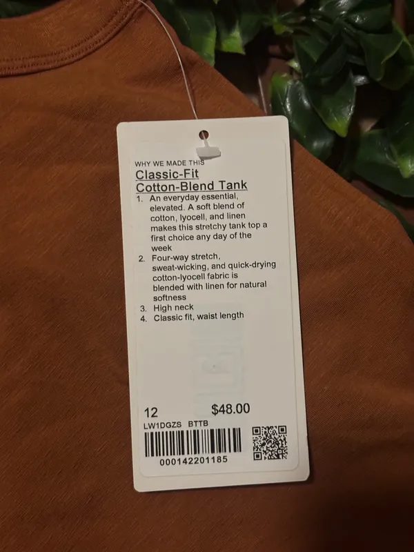 Lululemon Classic-Fit Cotton-Blend Tank size 12 - Image 8