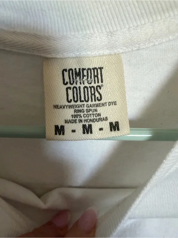 Alabama Crimson Tide Comfort Colors White Short Sleeve Tee M - Image 3