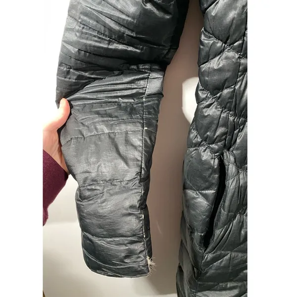 Nike Cascade Hooded Tech Down Puffer Black Quilted Coat Women's Medium - Image 5