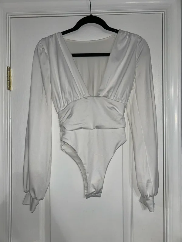 FashioNova White Bodysuit - Image 2