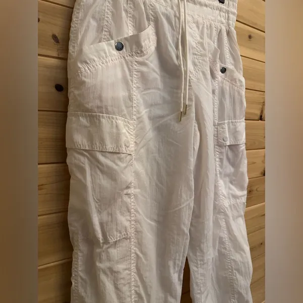 Athleta Alicia Keys Size 8 Keys High Waist Nylon Utility Jogger Cargo Pants - Image 4