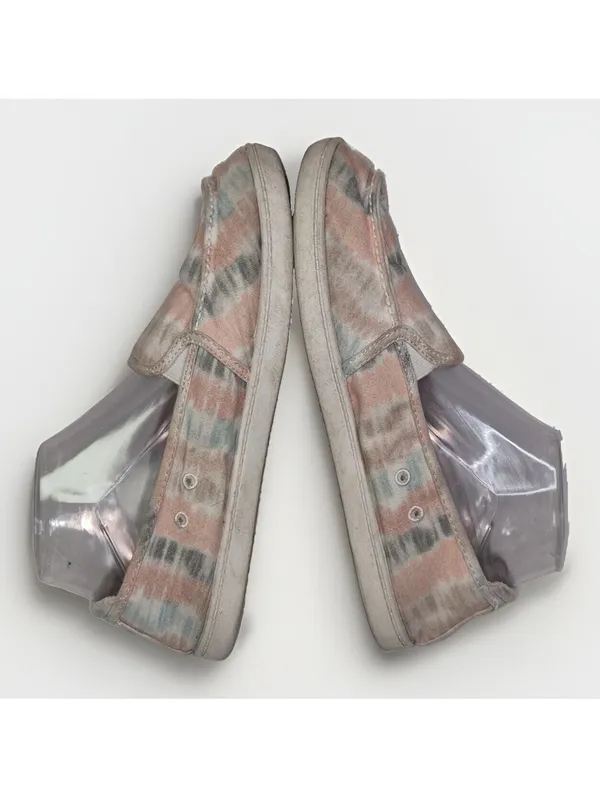 Roxy Size 8 Shoes Women Tie-Dye Multicolor Low Canvas Sneakers Slip-On Boho - Image 4