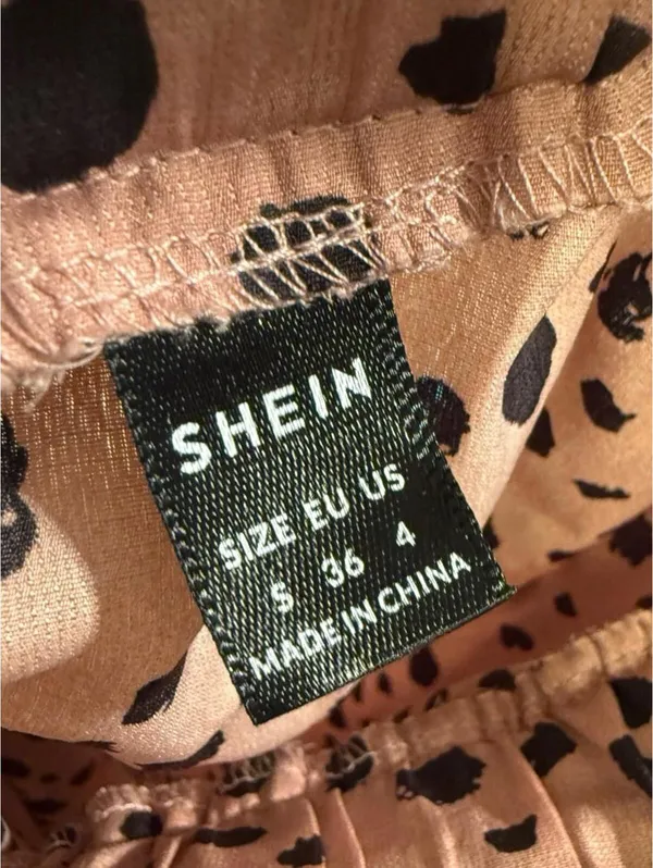 Shein Womens Elastic Waist leopard print midi skirt size Small - Image 2