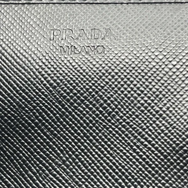 Prada Large Saffiano Calfskin Leather Wallet - Black - Preowned - Image 13