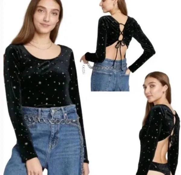 Wild Fable Bodysuit with Silver Stars - Image 3