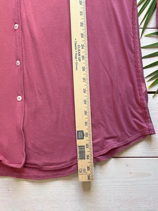 Victoria’s Secret Pink Modal Button Front Sleep Shirt Nightgown XL - Image 6