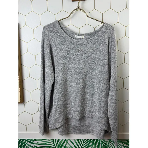 rag & bone Heather Gray Raglan Long Sleeve Top - Size - Medium - Image 6