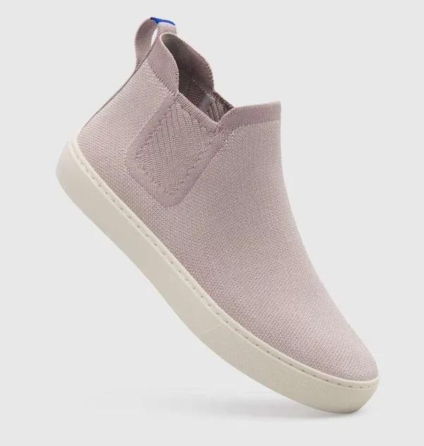 Rothy’s Chelsea Boot Slip-On Sneakers Size 8 Lilac Purple-Grey Color - Image 2