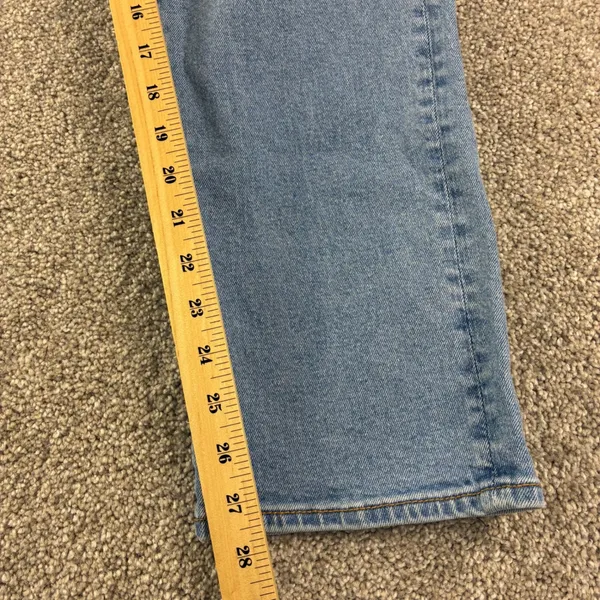 Driftwood Audrey Jeans Women 31 Light Wash Blue Slim Straight Denim Casual Faded - Image 7