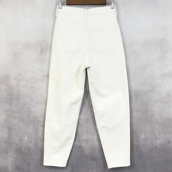 Abercrombie Fitch The 80s Mom Jean Women 26‎ White Pleated Ultra High Rise Indie - Image 5