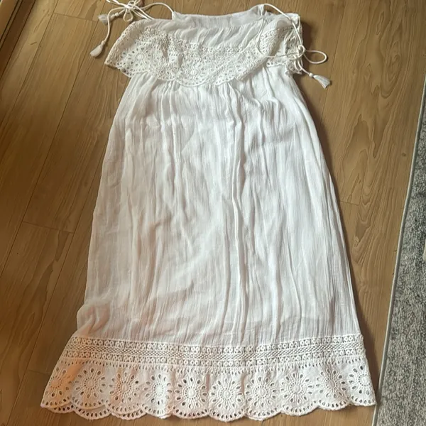 ZARA WHITE DRESS - Image 4