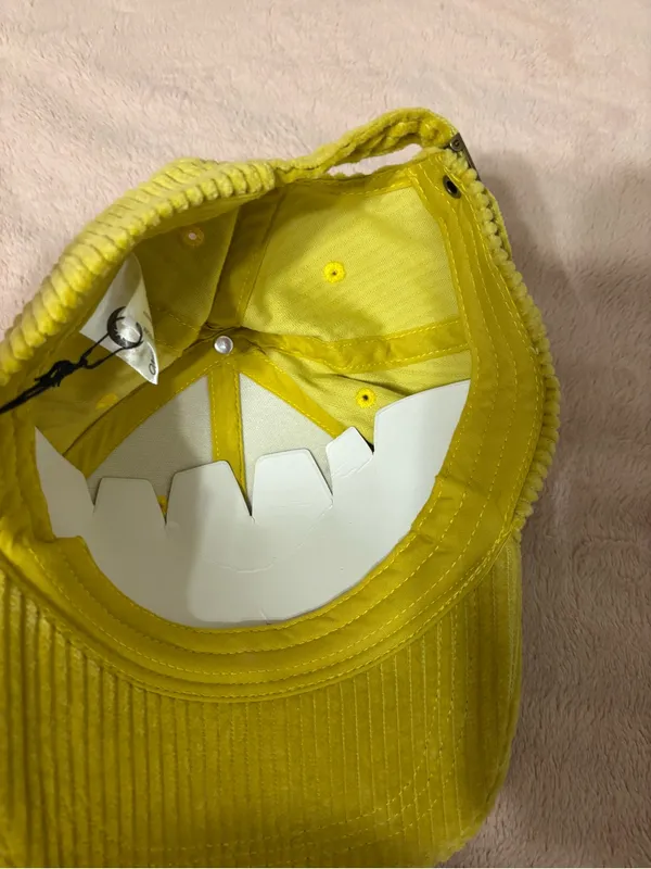ZYIA Active Faith Corduroy Baseball Cap Yellow Adjustable One Size NWT - Image 5