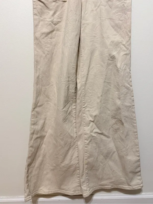 Good American Fit For Success Stretch Cotton Denim Utility Jumpsuit Size Large 3 - Image 5