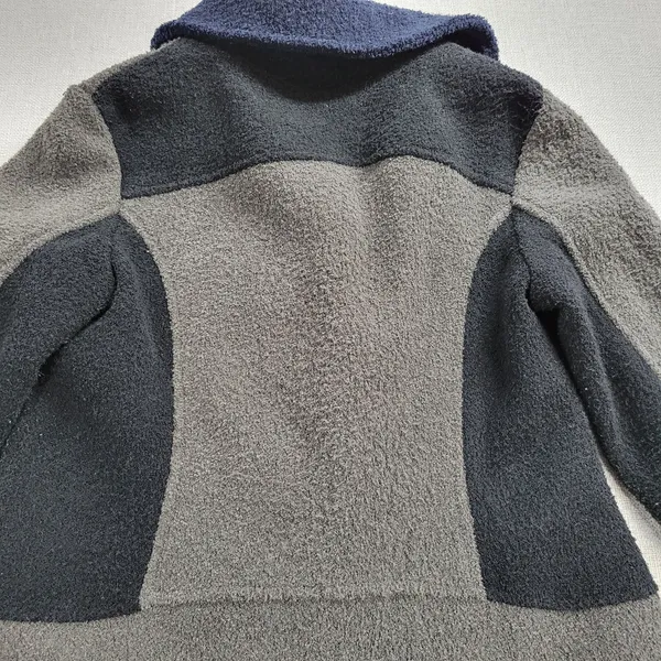 Weather Tamer Women's Coat Jacket S Blue Gray Colorblock Fleece Lined Button - Image 6