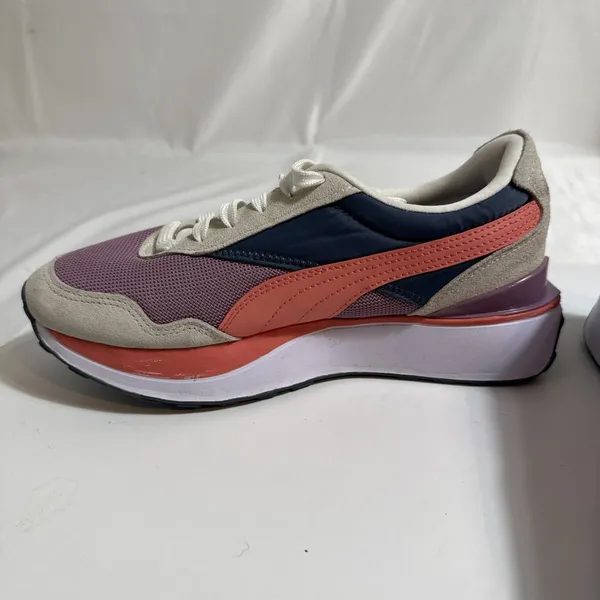 Puma Cruise Rider Sneakers Womens 8M Low Top Shoes Purple Orange Blue - Image 5