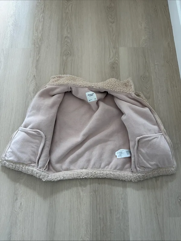 Abercrombie & Fitch Sherpa Jacket - Well Loved - Small - Image 3