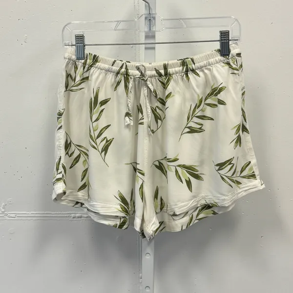 Piyama Maggie Pajama Set Olive Leaf Matching Set Medium White Green Loungewear - Image 7