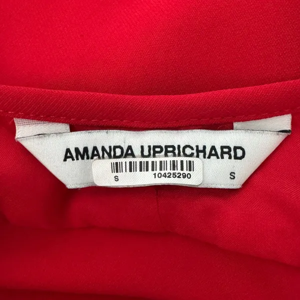 Amanda Uprichard Jasalina Halter Mini Dress Small Red Cocktail Party Date Night - Image 10