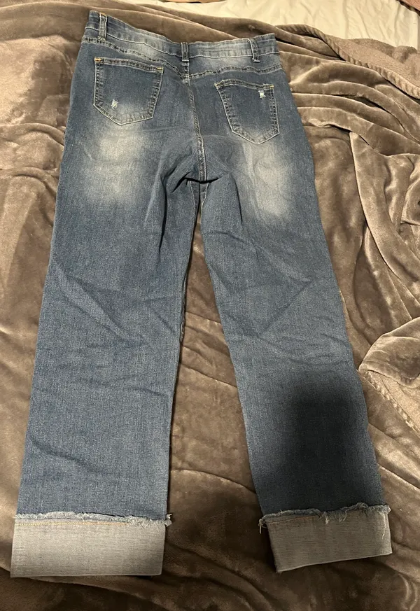 Boutique Distressed Mom Jeans - Image 2