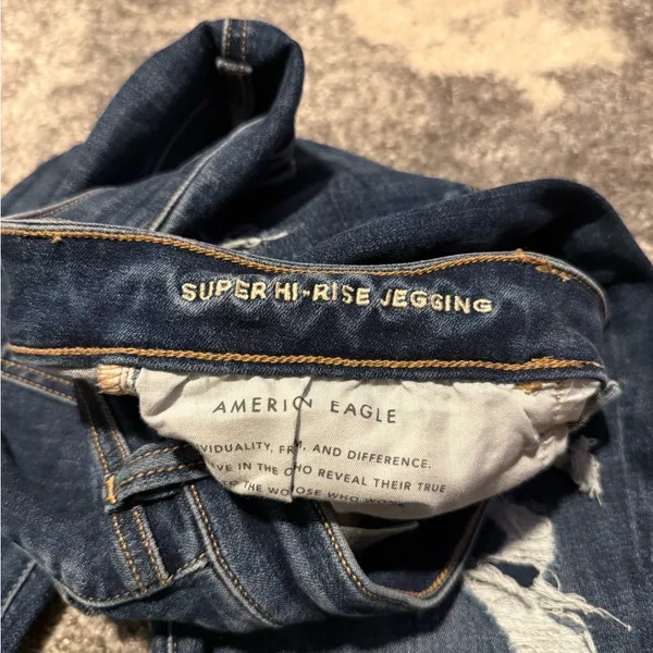 American Eagle Outfitters Blue Denim Jeans - Image 5