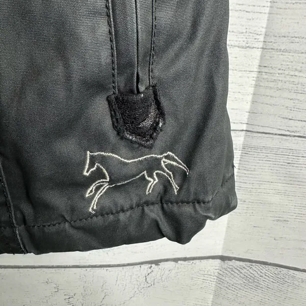 Horseware Ireland Womens size XS Waxed Canvas Leather Trim Quilted Barn Vest - Image 7