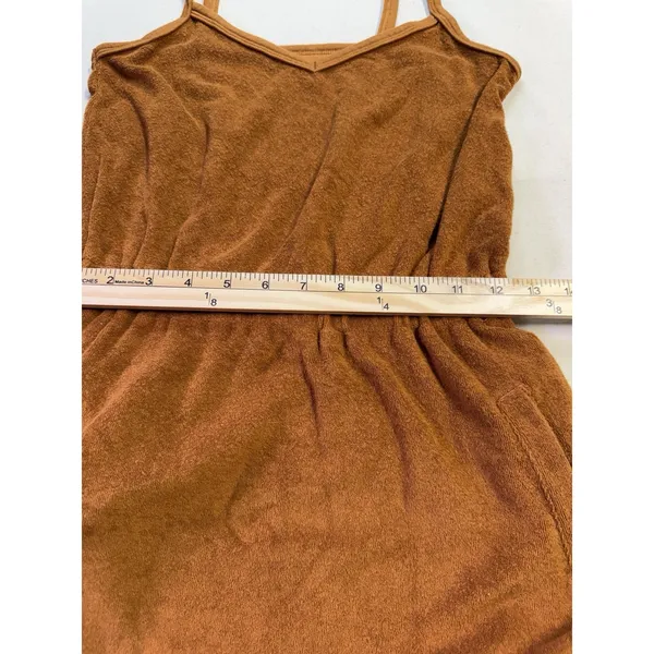 Offline By Aerie Terry Cloth Coverup/dress Burnt Orange Sz S F68 - Image 8