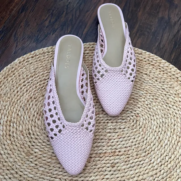 Talbots Edison pink woven mules - Image 2