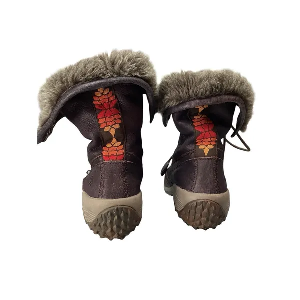 Cushe Brand Women's Winter Boot with Brown Leather & Faux Fur Liner‎ Sz 6 - Image 5