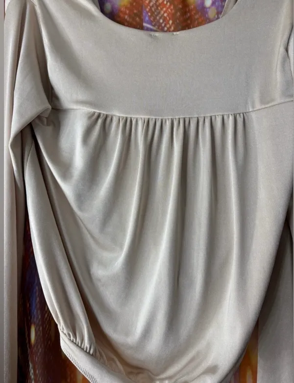 Intimately Free People Beige Long Sleeve Surplice Wrap Bodysuit✨ - Image 6