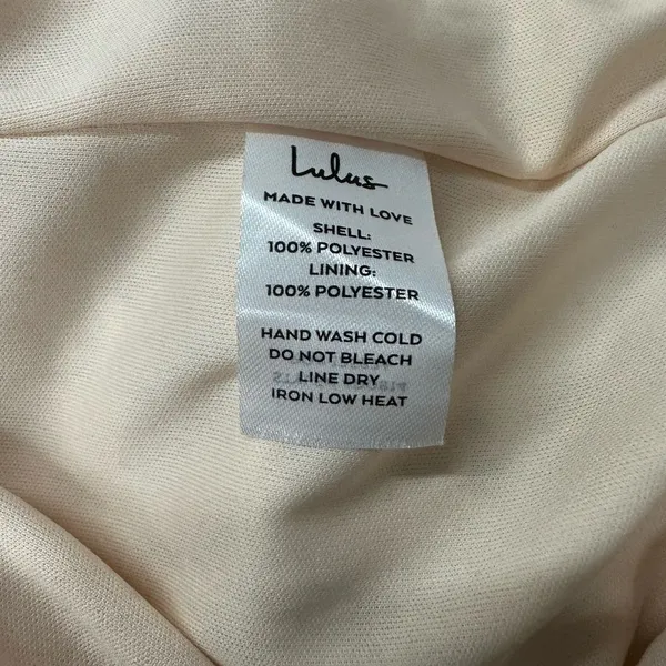 Lulus Beige with White Lace Overlay Strapless Dress Size Medium NWT - Image 13