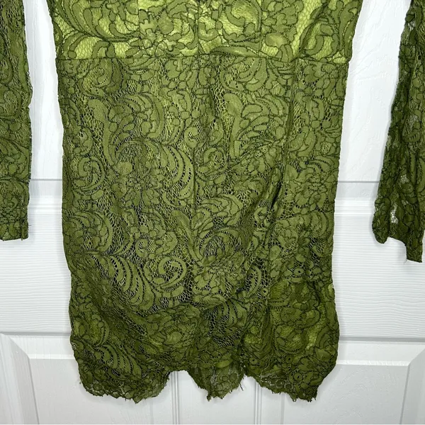 Angel Biba Shannon Green Lace Dress Size 8 NWT‎ - Image 5