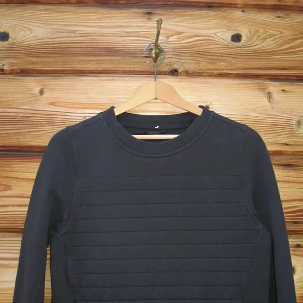 Lululemon Fleece Be True Crew  Pullover Sweatshirt Black - Image 7