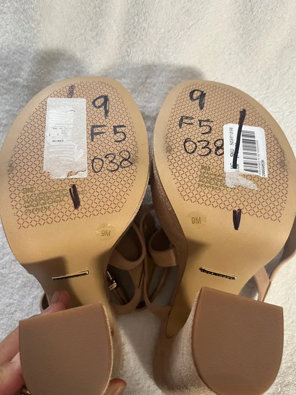 Gianni Bini Beige Suede Strappy Platform Sandal - Image 2