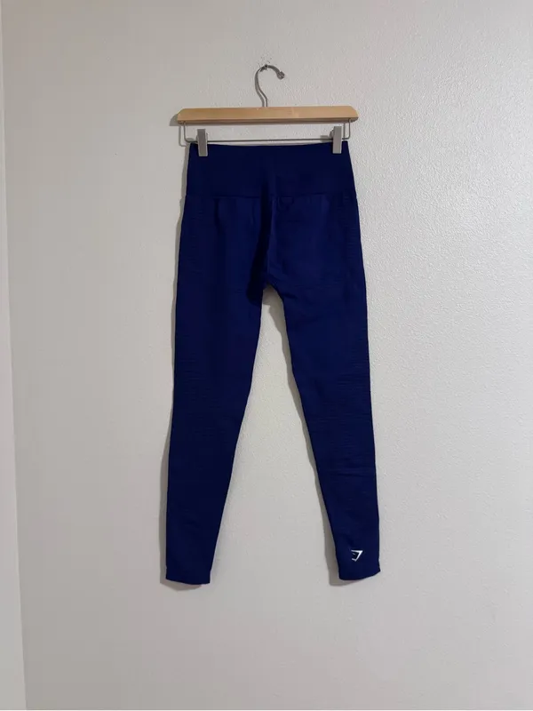 Gymshark Deep Blue High-Waist Leggings - Image 3