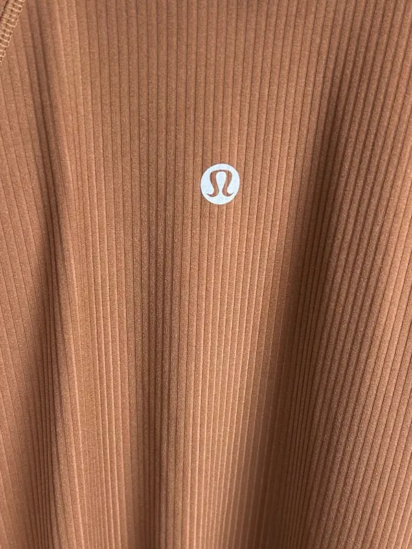 Lululemon Align Ribbed Bodysuit 25" Roasted Brown Athleisure Lounge Yoga Size 4 - Image 9