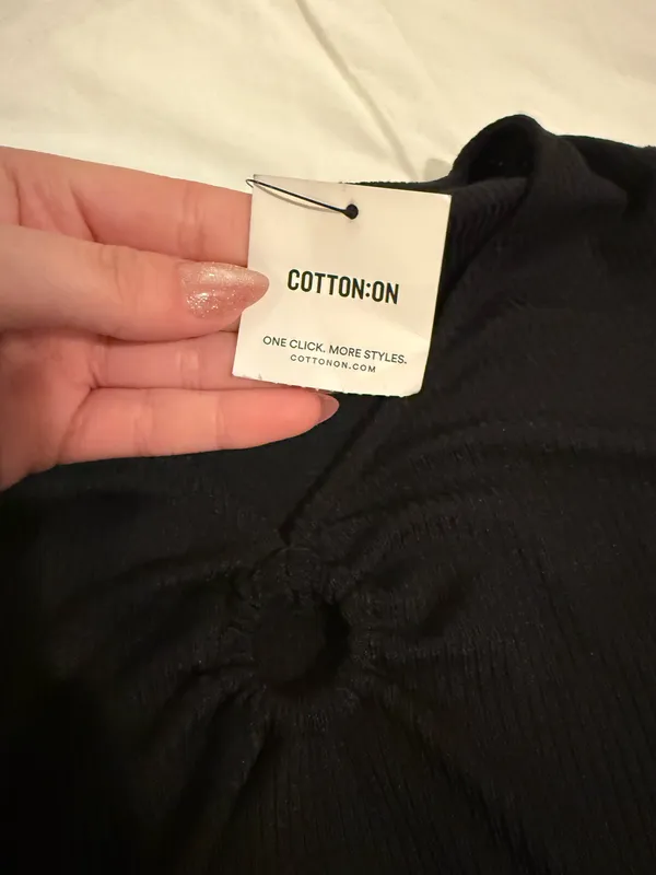 Cotton on black top - Image 2
