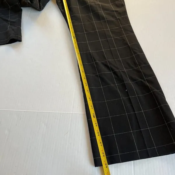 LOFT Sz 6P Black Plaid Slim Skinny Dress Pants Academia - Image 8