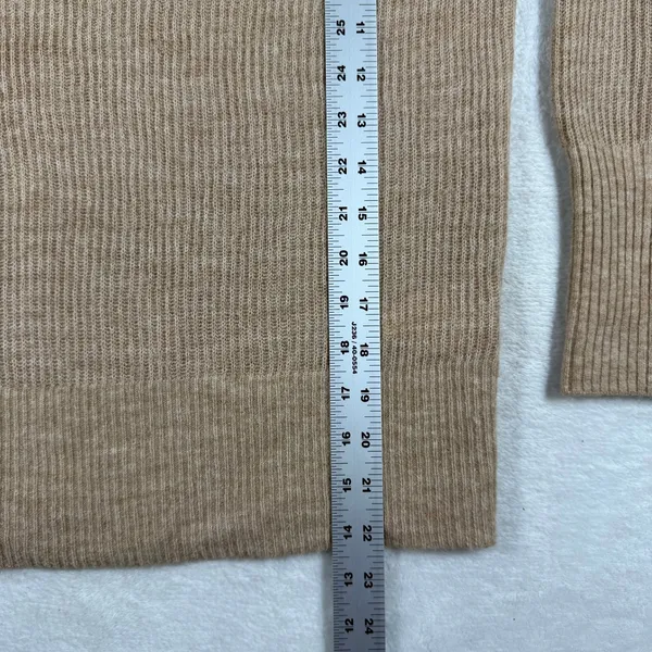 Quince Baby Alpaca Wool Turtleneck Sweater Camel Brown HUB001 Womens Small - Image 4