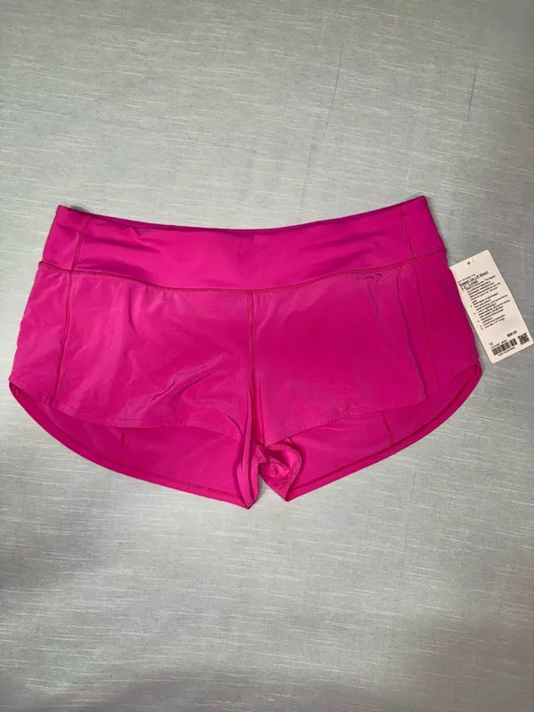 Lululemon Speed Up Shorts Sonic Pink Low Rise Size 12 NWT - Image 6