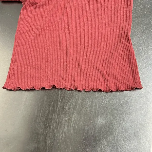 Abercrombie & Fitch Pink Long Sleeve Ribbed Top - Size Medium - VGUC - Image 5