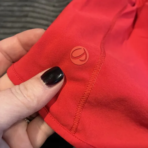 CRZ YOGA Women's Red Athletic Shorts Elastic Waist Zip Pocket Size XXS 00 - Image 8
