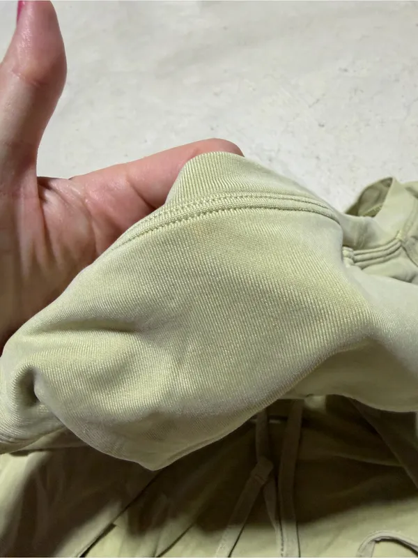 Lululemon Women’s Olive Green open-tie back Crop Tank Top - Image 7