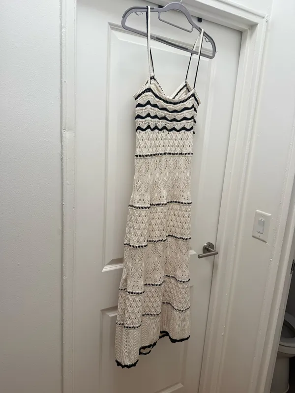 ZARA Crochet Maxi Dress Knit - Image 4