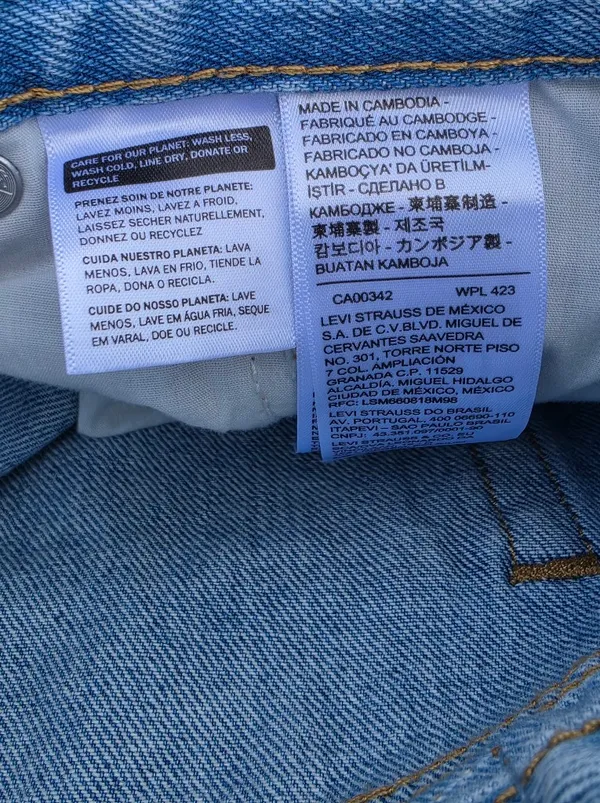 Levis Premium Womens XL Straight Jeans 28 Linen Blue Mid Rise Baggy Loose - Image 12