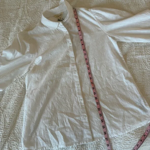 Seasalt Cornwall Hope Cottage Organic Cotton Blouse White NWT NEW 6 - Image 9