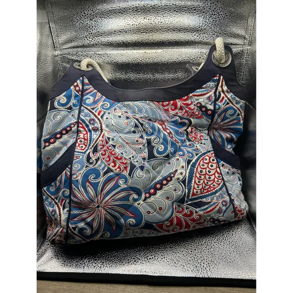 Vera‎ Bradley Symbol Paisley 3pc Set Tote Bag Wallet Cosmetic Pouch - Image 3