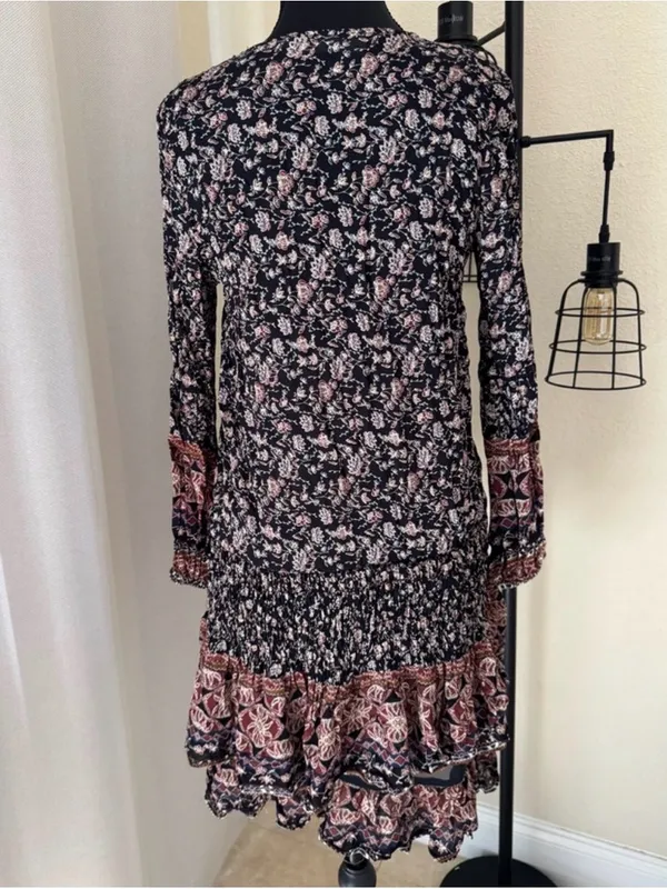 ASTR The Label Floral Ruffle Tiered Dress Boho Fairy XS - Image 6
