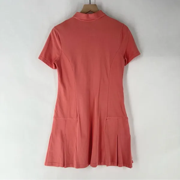 Outdoor Voices Coral Stretch Cotton Short Sleeve Pleated Mini Polo‎ Tennis Dress - Image 11